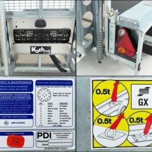 Reboque Porta-Máquinas Ifor Williams GX105 – 157 × 303 cm – 2,7 t – Rampa