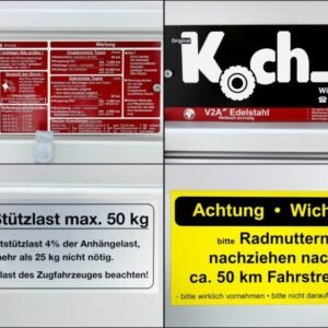 Koch Reboque com Tampa Altura 50cm 750kg – Typ U2 – Oferta