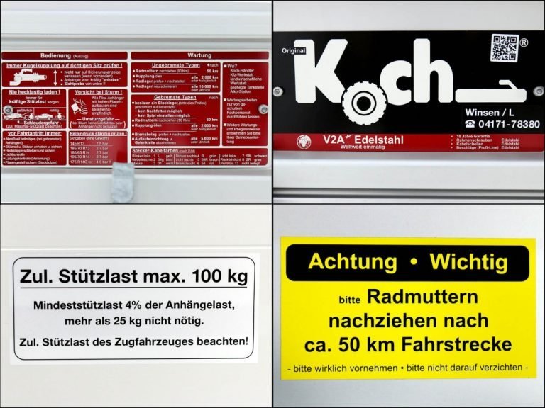 Reboque Porta-Máquinas Koch Tipo 7.26 – 150 × 300 cm – 2.600 kg