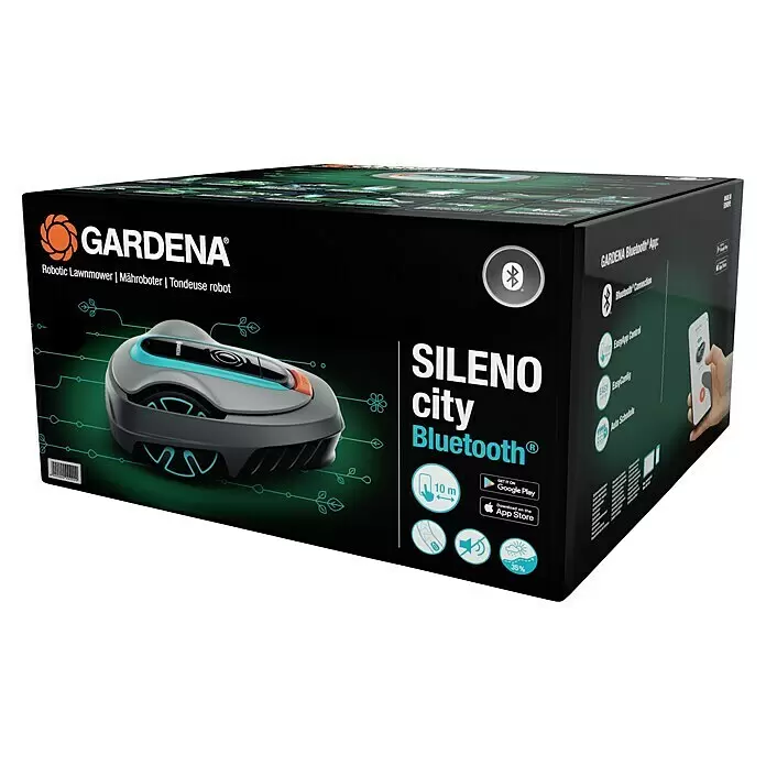 Robô Corta-Relva GARDENA SILENO city 600 – 600 m² – Corte 16 cm