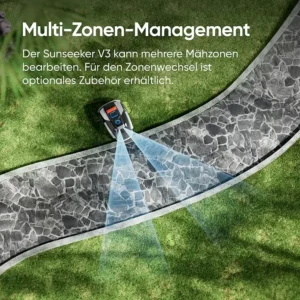 Robô Corta-Relva Sunseeker V3 – 600 m² – Corte 18 cm
