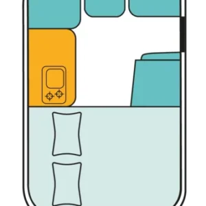 Caravana ERIBA Touring 310 – 3 Lugares para Dormir