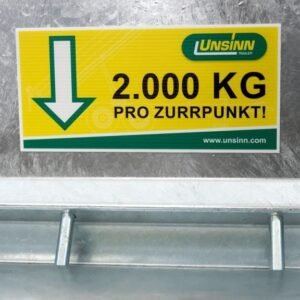 Reboque Porta-Máquinas Unsinn UBA – 160 × 306 cm – 3,5 t – Rampas Giratórias