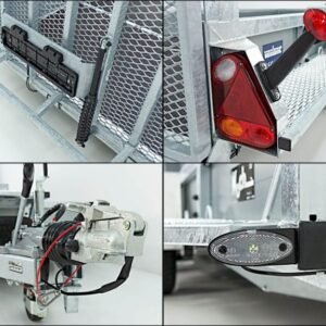 Reboque Porta-Máquinas Variant Maxi Load – 180 × 400 cm – 3,5 t – Rampas e Traseira Beavertail