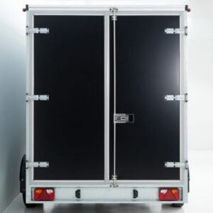 Reboque Furgão Vezeko VK Sandwich Black – 184 × 405 × 205 cm – 2,7 t – Portas