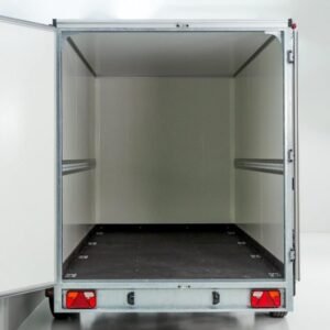 Reboque Furgão Vezeko VK Sandwich Black – 184 × 405 × 205 cm – 2,7 t – Portas