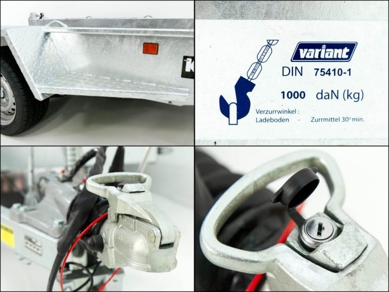 Reboque Porta-Máquinas Variant Maxi Load – 161 × 305 cm – 3,5 t – Rampas e Traseira Beavertail