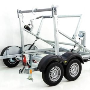 Reboque para Bobines de Cabo Humbaur KTA – 145 × 280 cm – 3,5 t – Guincho Manual