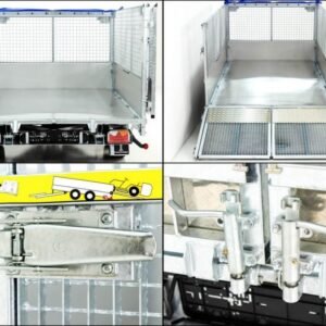 Reboque Basculante Traseiro TwinTrailer TT30-30 Tandem – 183 × 309 cm – 3,0 t – Rede