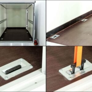 Reboque Furgão Vezeko VK – 152 × 255 × 160 cm – 1,3 t – Rampa e Porta Lateral