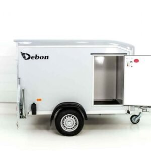 Reboque Furgão Debon DK R255 – 125 × 255 × 156 cm – Cinzento