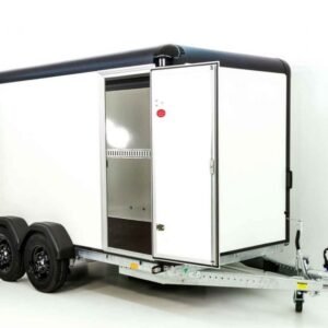 Reboque Furgão Henra Boxvan Black – 183 × 365 × 190 cm – 2,7 t – Portas