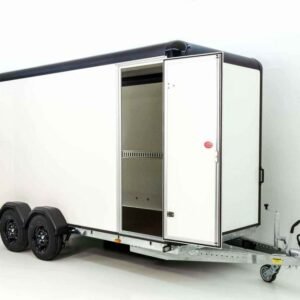 Reboque Furgão Henra Boxvan Black – 183 × 365 × 220 cm – 2,7 t – Portas