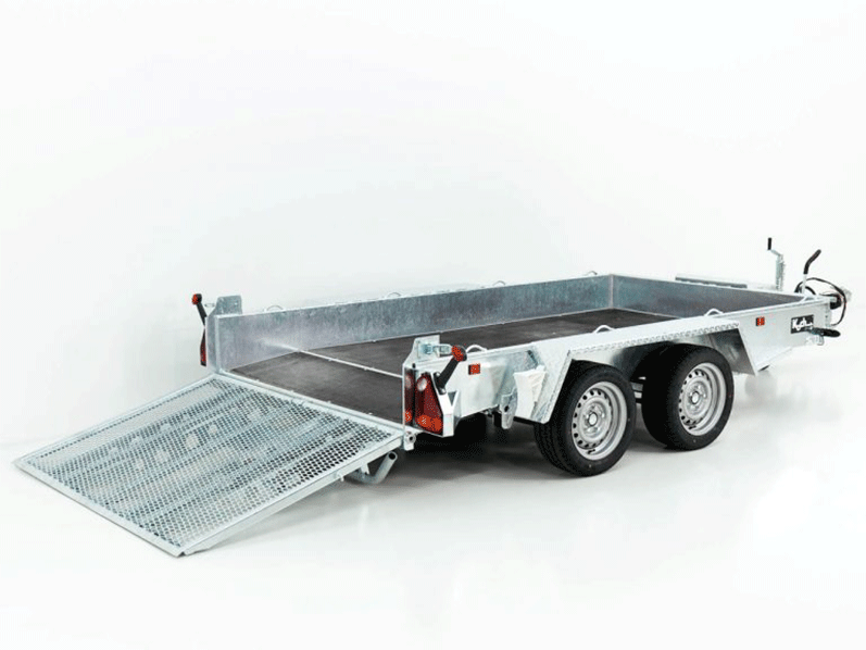 Reboque Porta-Máquinas Variant Maxi Load – 161 × 305 cm – 3,5 t – Rampa e Traseira Beavertail