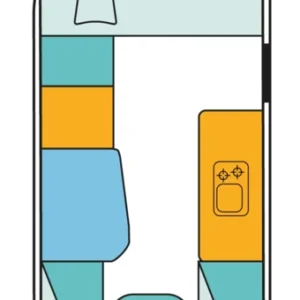Caravana ERIBA Touring 560 – 4 Lugares para Dormir