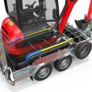Reboque Porta-Máquinas Brian James – 280 × 130 cm – 3.500 kg – Tandem