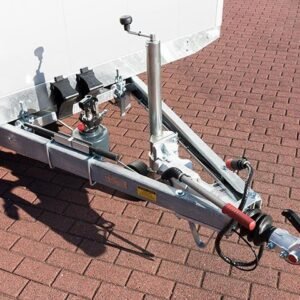 Reboque Porta-Automóveis Vezeko Cargo Race Master – 230 × 550 × 210 cm – 3,5 t – Guincho Elétrico – Prateado