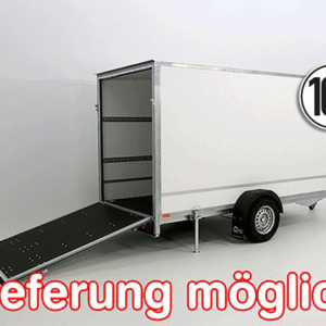 Reboque Furgão BK 146x357cm Altura:180cm 1,3t – Rampa