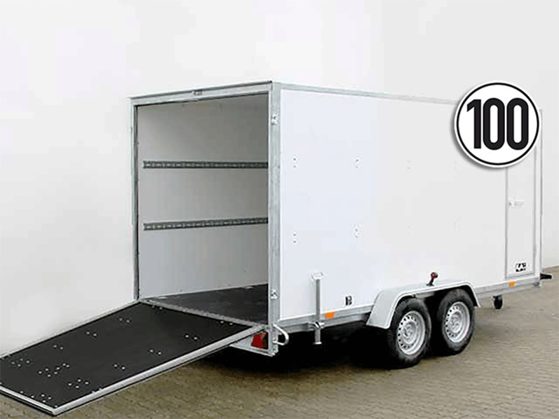 Reboque Furgão BK Altura:190cm 2,7t – 100km/h – Rampa