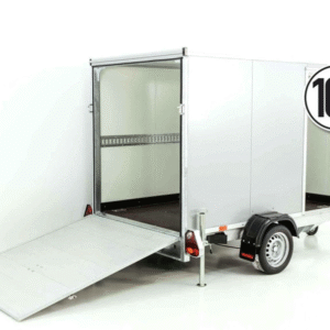 Reboque Furgão Vezeko VK – 152 × 255 × 160 cm – 1,3 t – Rampa e Porta Lateral
