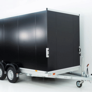 Reboque Furgão Vezeko VK Sandwich Black – 184 × 405 × 205 cm – 2,7 t – Portas