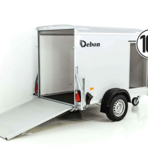 Reboque Furgão Debon DK R255 – 125 × 255 × 156 cm – Cinzento