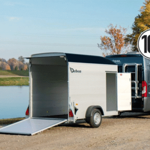 Reboque Furgão Debon Cargo – 148 × 295 × 190 cm – 1,3 t – Preto