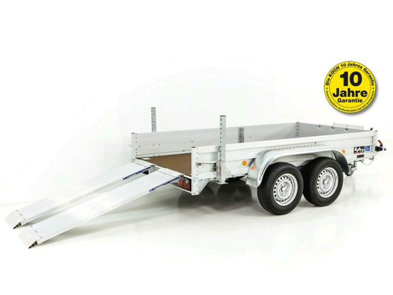 Reboque Porta-Máquinas Koch Tipo 7.26 – 150 × 300 cm – 2.600 kg