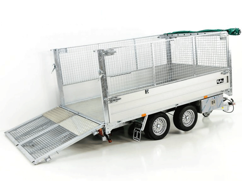 Reboque Basculante Traseiro TwinTrailer TT30-30 Tandem – 183 × 309 cm – 3,0 t – LED