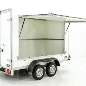 Reboque Loja Unsinn ULK – 157 × 305 × 194 cm – 2,0 t – Abertura Lateral