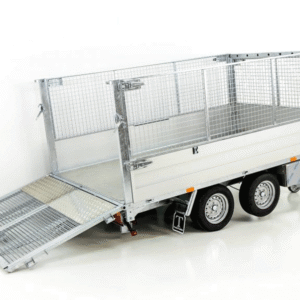Reboque Basculante Traseiro TwinTrailer TT30-30 Tandem – 183 × 309 cm – 3,0 t – Extensão em Rede