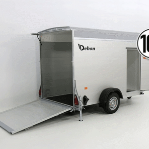 Reboque Furgão Debon Cargo – 148 × 295 × 190 cm – 1,3 t – Cinzento