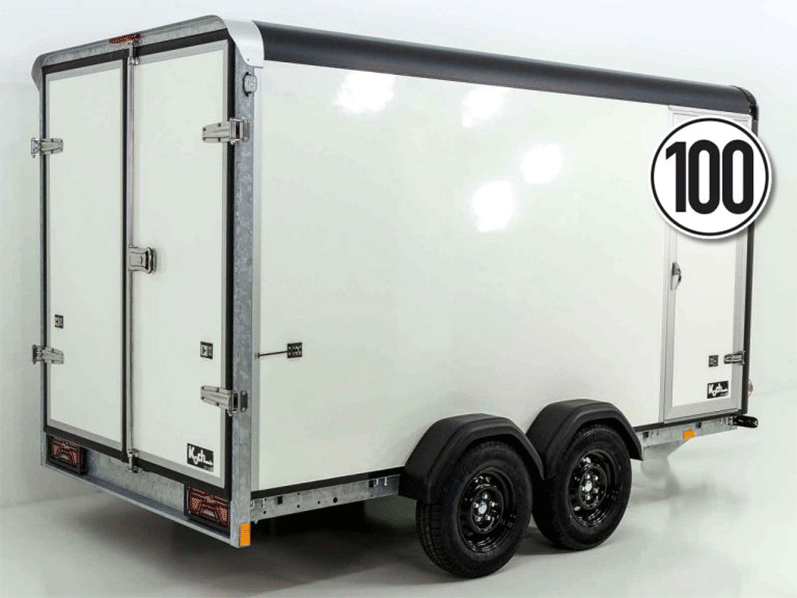 Reboque Furgão Henra Boxvan Black – 183 × 365 × 190 cm – 2,7 t – Portas