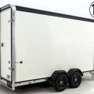 Reboque Furgão Henra Boxvan Black – 183 × 365 × 220 cm – 2,7 t – Portas
