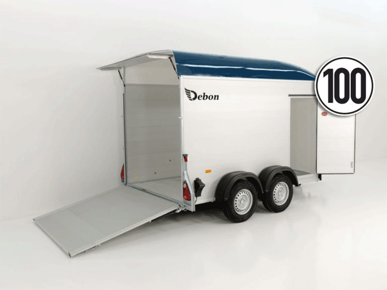 Reboque Furgão Debon Cargo – 163 × 300 × 200 cm – 2,0 t – Azul