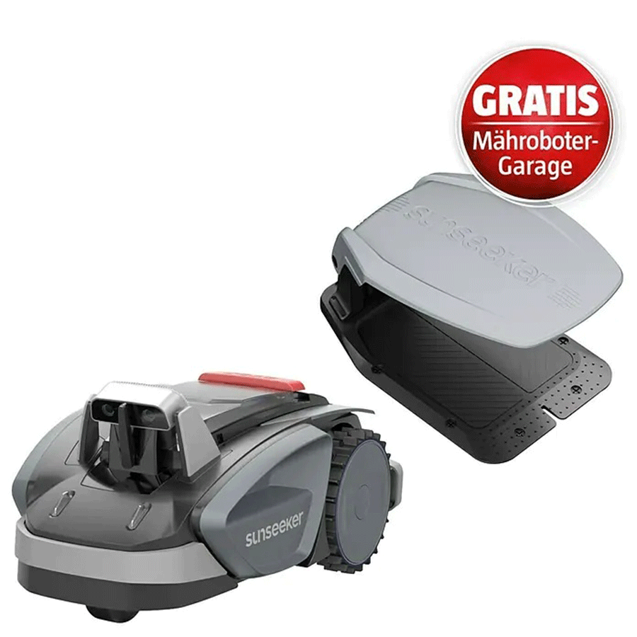 Robô Corta-Relva Sunseeker V3 Plus com Garagem – Até 1.000 m²
