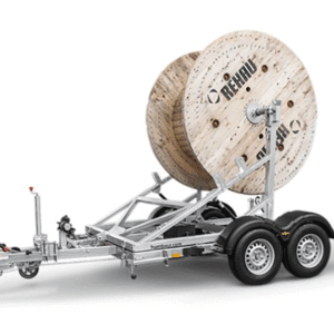 Reboque para Bobines de Cabo Humbaur KTA – 145 × 280 cm – 3,5 t – Guincho Manual