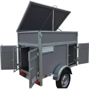 Reboque para 3 Cães com Compartimento de Arrumação – 500 kg