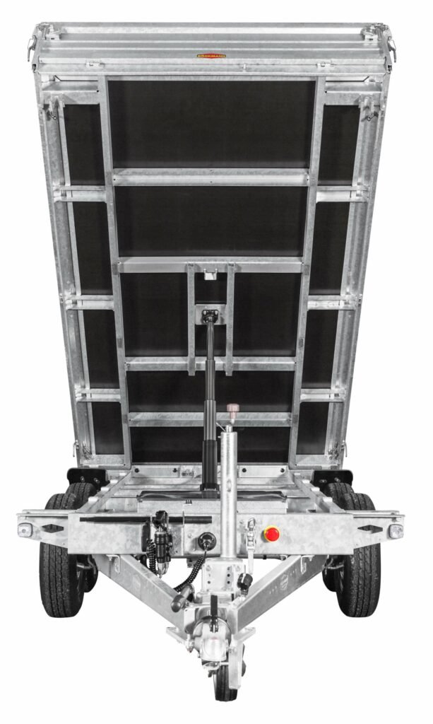 Reboque Basculante Böckmann RK-AL 30/16 – 3,08 m – 2.700 kg – Bomba Elétrica