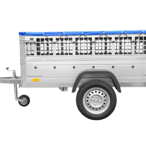 Reboque Basculante Garden Trailer 200 KIPP – 200 × 106 cm – Lona Azul e Grelha