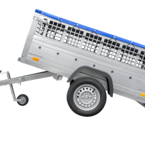 Reboque Basculante Garden Trailer 200 KIPP – 200 × 106 cm – Lona Azul e Grelha