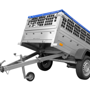Reboque Basculante Garden Trailer 200 KIPP – 200 × 106 cm – Lona Azul e Grelha
