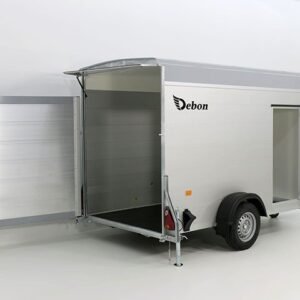 Reboque Furgão Debon Cargo – 148 × 295 × 190 cm – 1,3 t – Cinzento