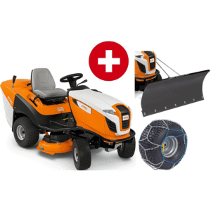 Trator Corta-Relva STIHL RT 5097 – Pack Inverno com Lâmina de Neve e Correntes