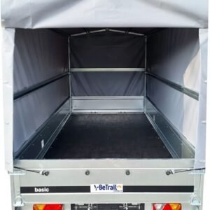 Reboque de Carga 750 kg 264 × 126 cm com Lança Basculante e Lona Alta 110 cm