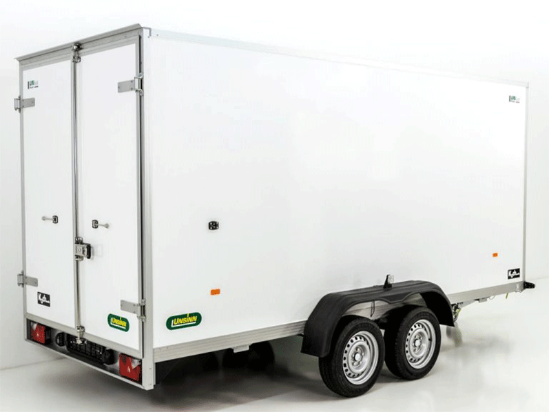 Reboque Furgão Unsinn ULK – 175 × 426 × 194 cm – 2,6 t – Portas Duplas