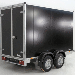 Reboque Furgão Vezeko VK Sandwich Black – 152 × 305 × 193 cm – 2,7 t – Portas