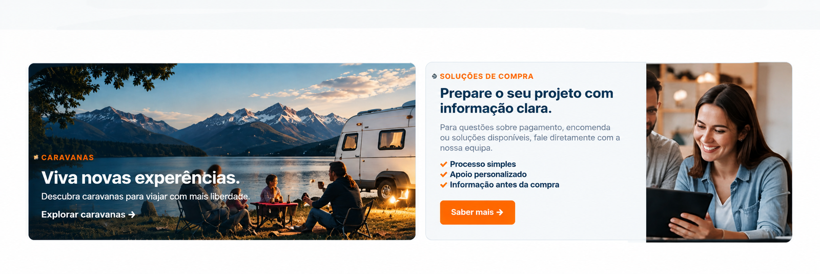 Caravanas e soluções de compra Baugerix