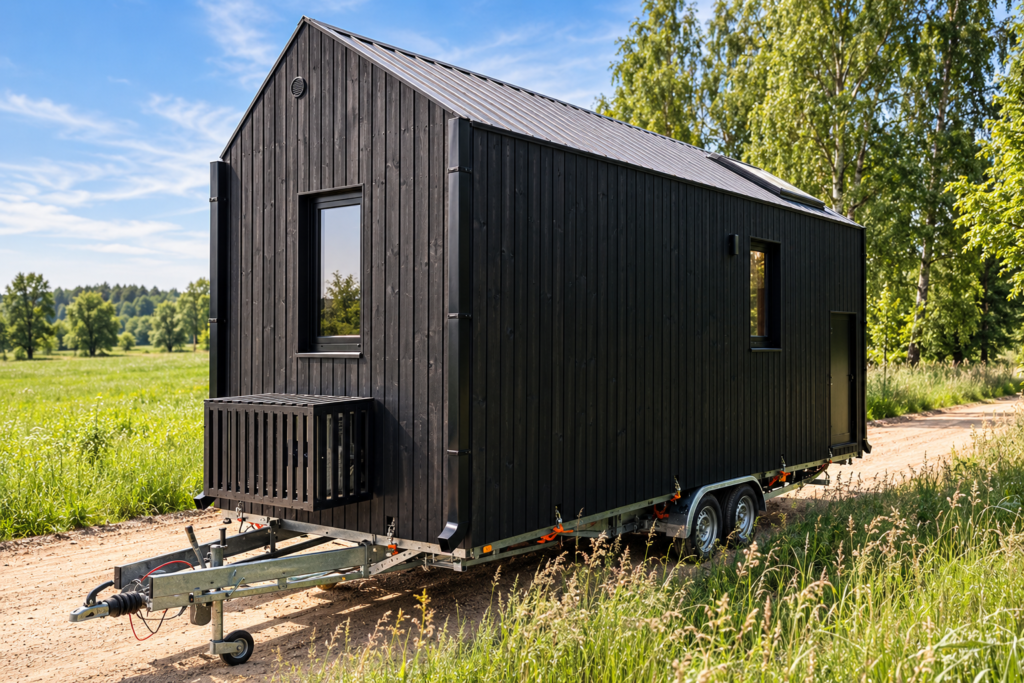 Tiny House PURA com Mezanino e Escada de Mão – 2 a 4 Pessoas
