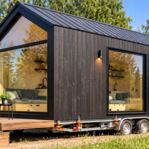 Tiny House PURA com Mezanino e Escada de Mão – 2 a 4 Pessoas